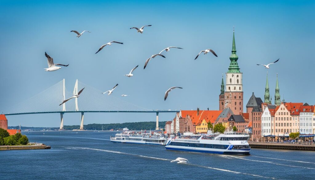 Fährbrücke Stralsund nach Rügen